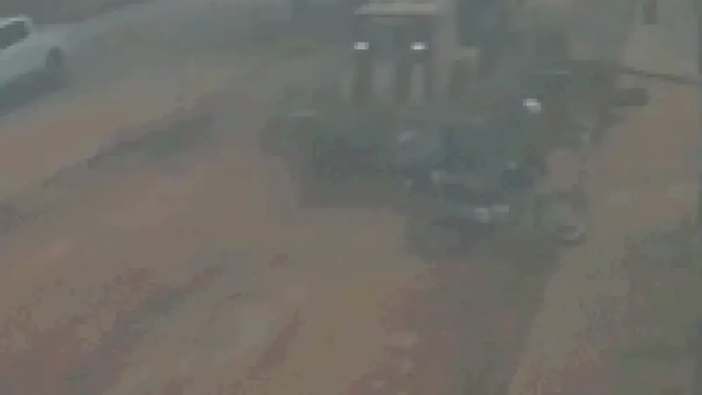 Motociclista cai e é atropelado por máquina durante obra em MS