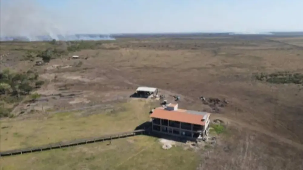 Perícia em terras de fazendeiros acusados de grilagem no Pantanal