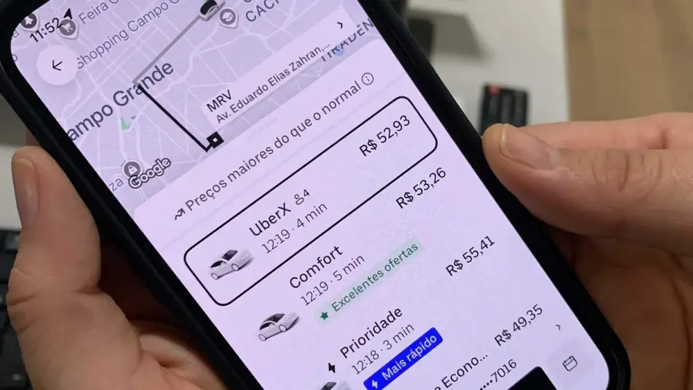 Preço de app dispara em Campo Grande antes de Brasil x Japão